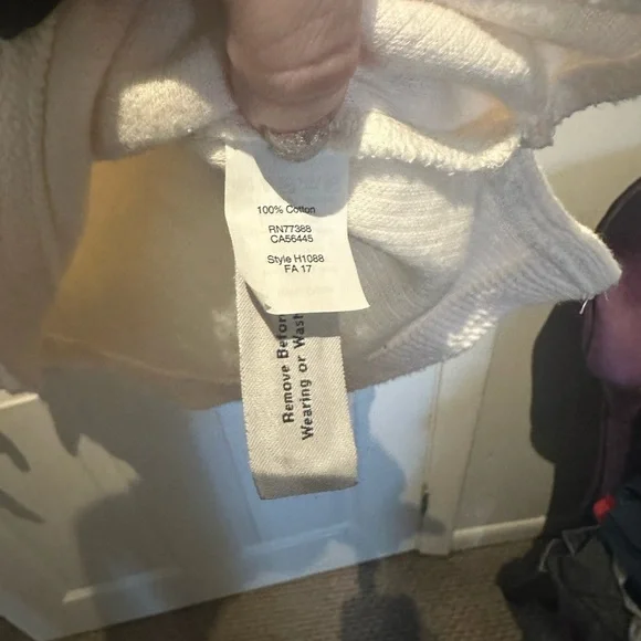 MADEWELL Mock Neck Tie-Cuff Sweater Medium - Picture 4 of 6